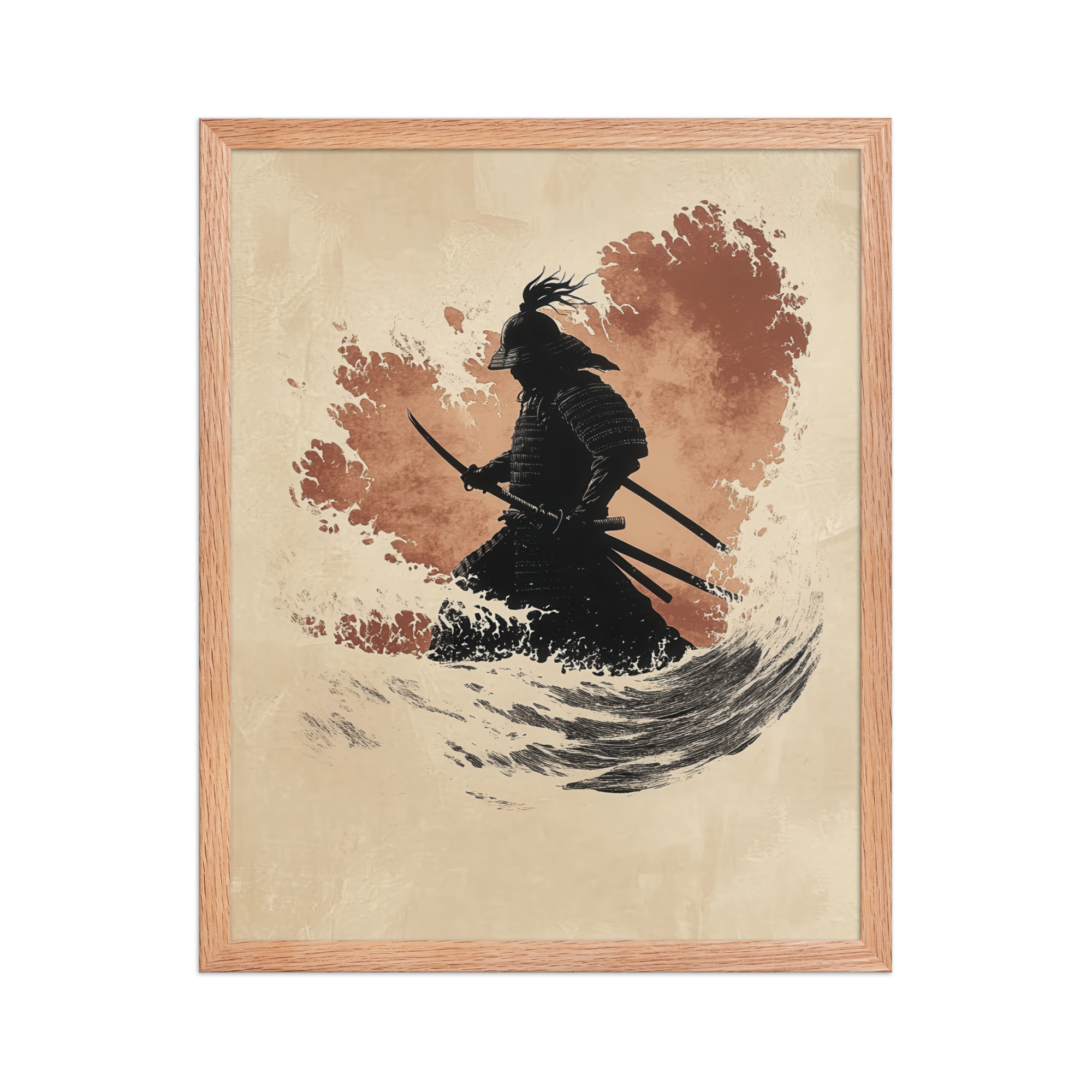enhanced-matte-paper-framed-poster-in-red-oak-16x20-front-68fa209d459c7.jpg Crimson Guard – Samurai Against The Rising Spray Wall Decor – Framed Poster - Image 7