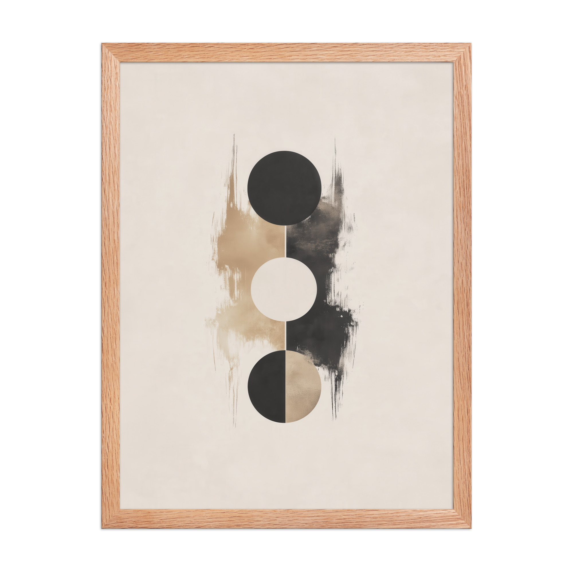 enhanced-matte-paper-framed-poster-in-red-oak-18x24-front-68f896b826432.jpg Japandi Balance — Minimal Geometric Circles in Warm Neutrals Wall Art — Framed Poster - Image 12