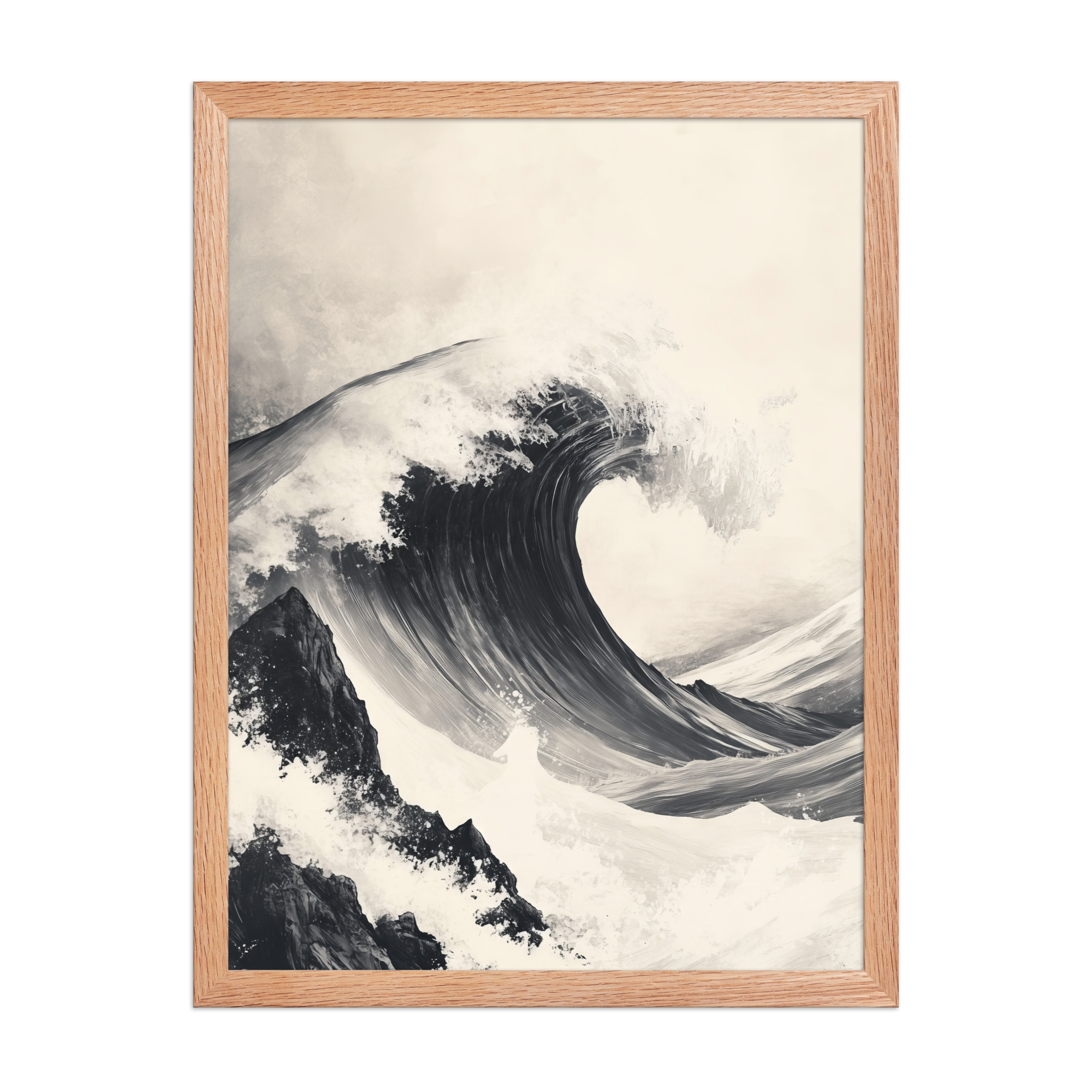 enhanced-matte-paper-framed-poster-in-red-oak-18x24-front-68f9cd956f474.jpg Tidal Harmony — Japanese Wave Minimal Seascape Wall Art — Framed Poster - Image 12