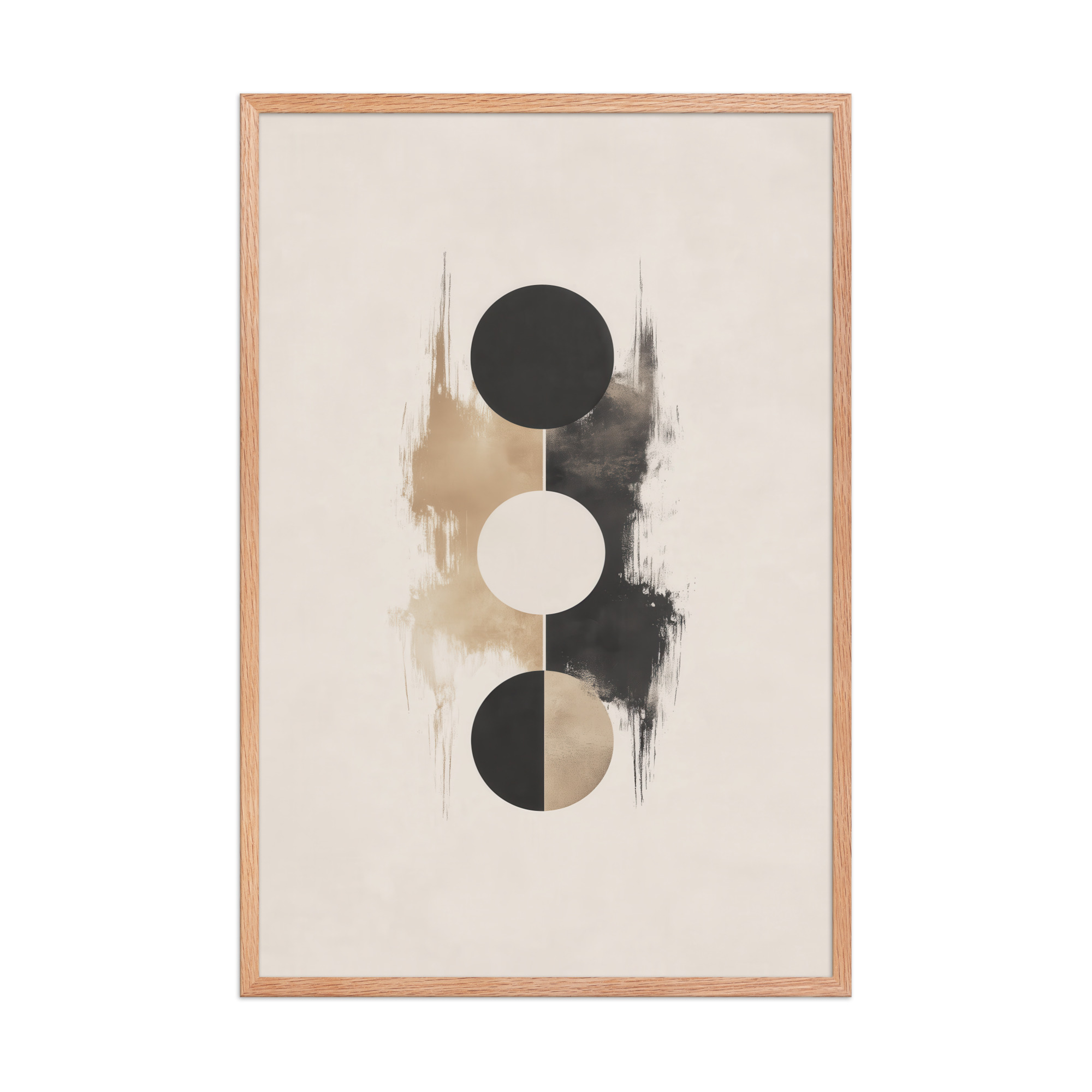enhanced-matte-paper-framed-poster-in-red-oak-24x36-front-68f896b826502.jpg Japandi Balance — Minimal Geometric Circles in Warm Neutrals Wall Art — Framed Poster - Image 14