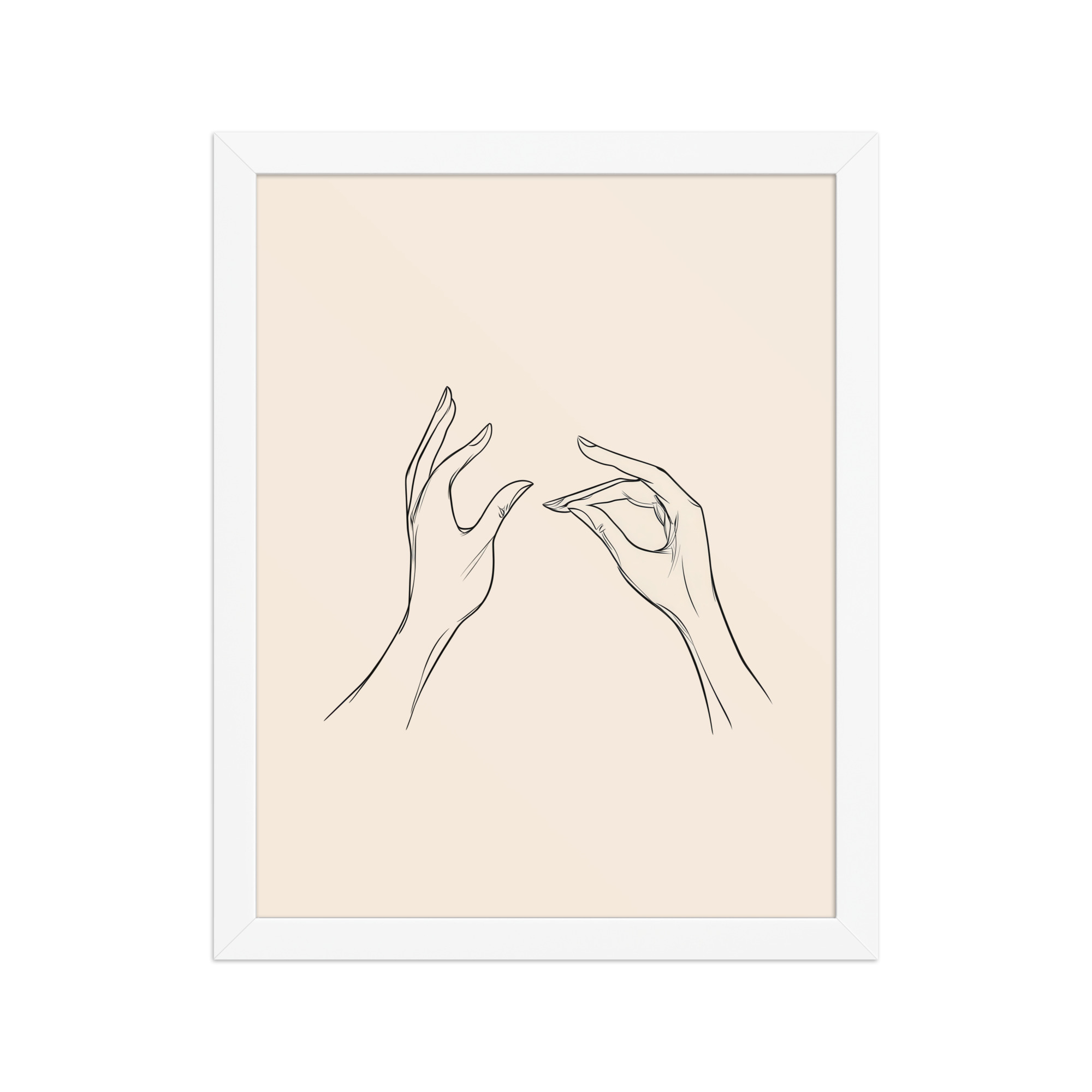 enhanced-matte-paper-framed-poster-in-white-11x14-front-68f9c51ae41d9.jpg Gyan Mudra Hands — Minimal Line Wall Art — Framed Poster - Image 18