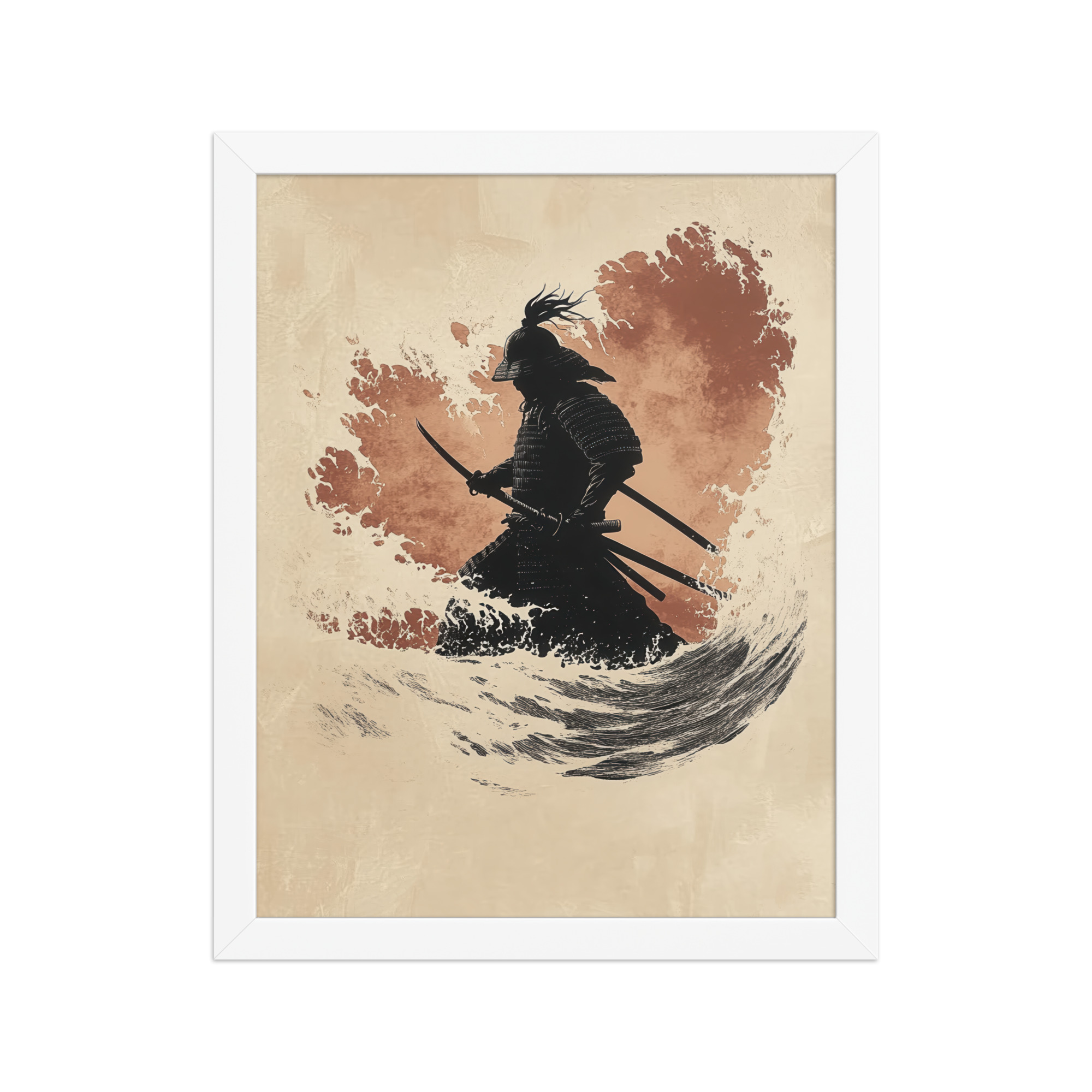 enhanced-matte-paper-framed-poster-in-white-11x14-front-68fa209d45bea.jpg Crimson Guard – Samurai Against The Rising Spray Wall Decor – Framed Poster - Image 9