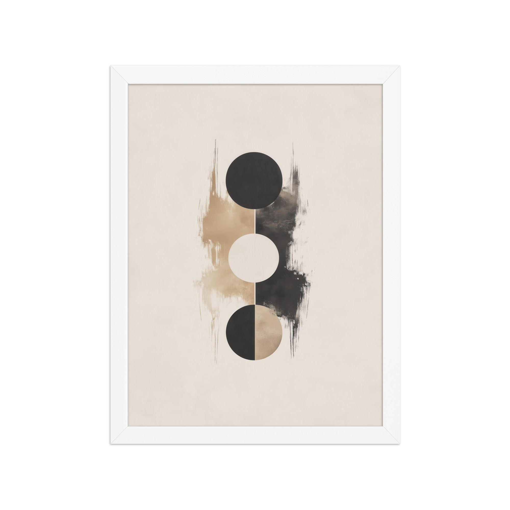 enhanced-matte-paper-framed-poster-in-white-12x16-front-68f896b826695.jpg Japandi Balance — Minimal Geometric Circles in Warm Neutrals Wall Art — Framed Poster - Image 17