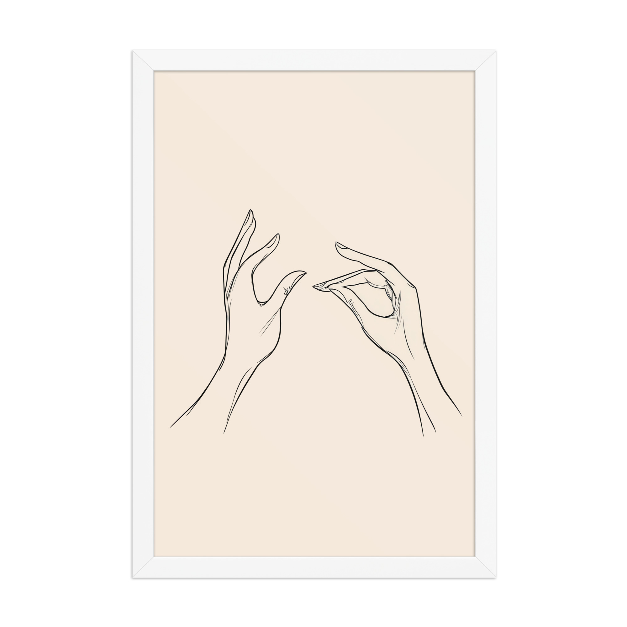 enhanced-matte-paper-framed-poster-in-white-12x18-front-68f9c51ae4307.jpg Gyan Mudra Hands — Minimal Line Wall Art — Framed Poster - Image 20