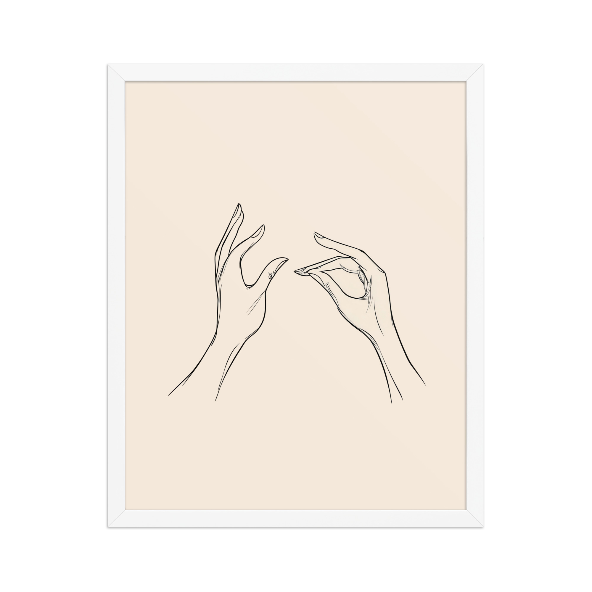 enhanced-matte-paper-framed-poster-in-white-16x20-front-68f9c51ae4397.jpg Gyan Mudra Hands — Minimal Line Wall Art — Framed Poster - Image 21