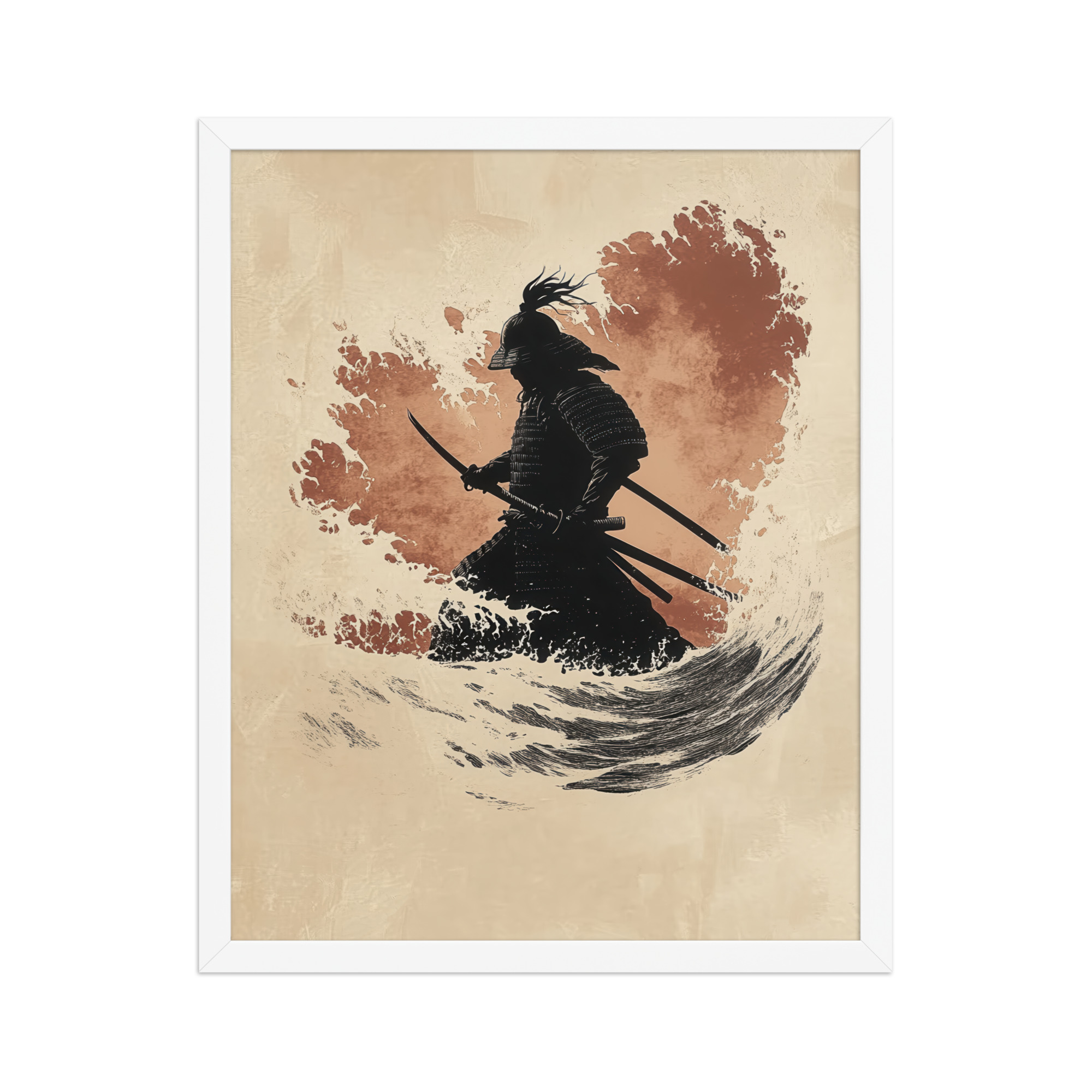 enhanced-matte-paper-framed-poster-in-white-16x20-front-68fa209d45df5.jpg Crimson Guard – Samurai Against The Rising Spray Wall Decor – Framed Poster - Image 11
