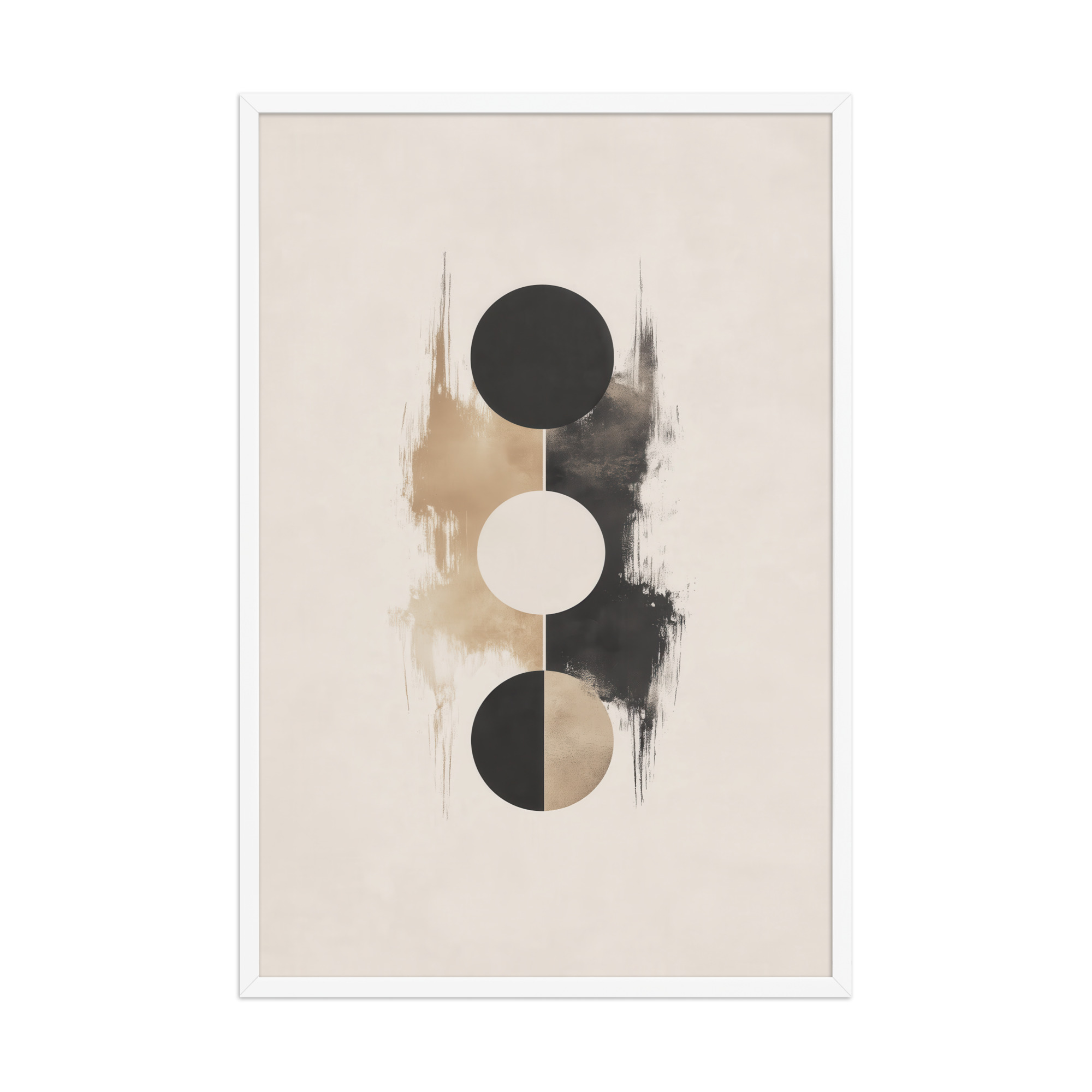 enhanced-matte-paper-framed-poster-in-white-24x36-front-68f896b82687c.jpg Japandi Balance — Minimal Geometric Circles in Warm Neutrals Wall Art — Framed Poster - Image 21